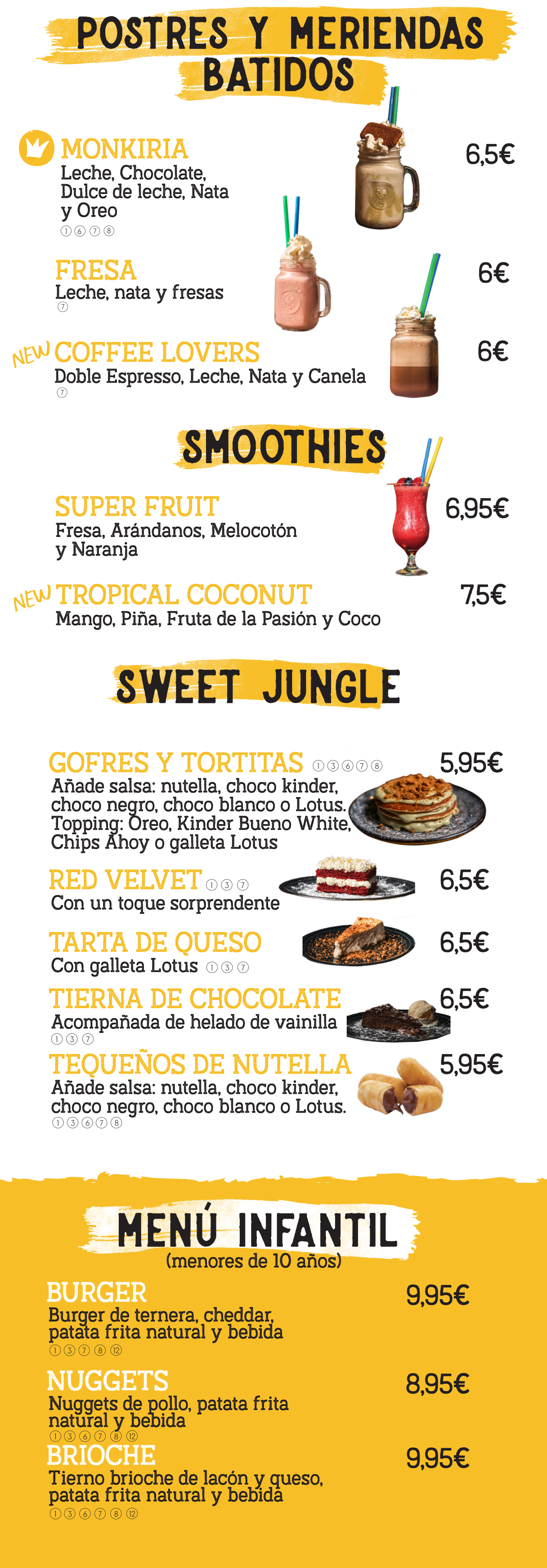postres y meriendas batidos